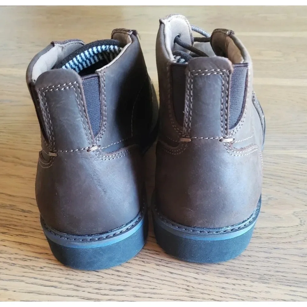 Nunn‎ Bush Barclay Brown Crazy Horse Shoes mens Plain Toe Ankle Boot Sz 9M NWB